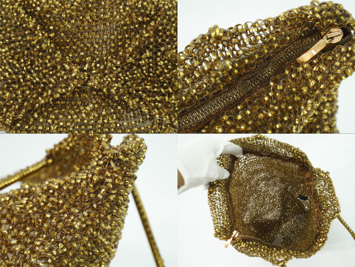 ANTEPRIMA ワイヤーバッグ ゴールド