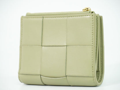 BOTTEGA VENETA カセット スモール 折財布 ライトカーキ