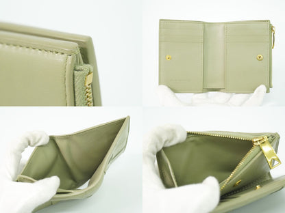 BOTTEGA VENETA カセット スモール 折財布 ライトカーキ