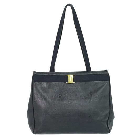 Salvatore Ferragamo ヴァラ ショルダーバッグ ブラック