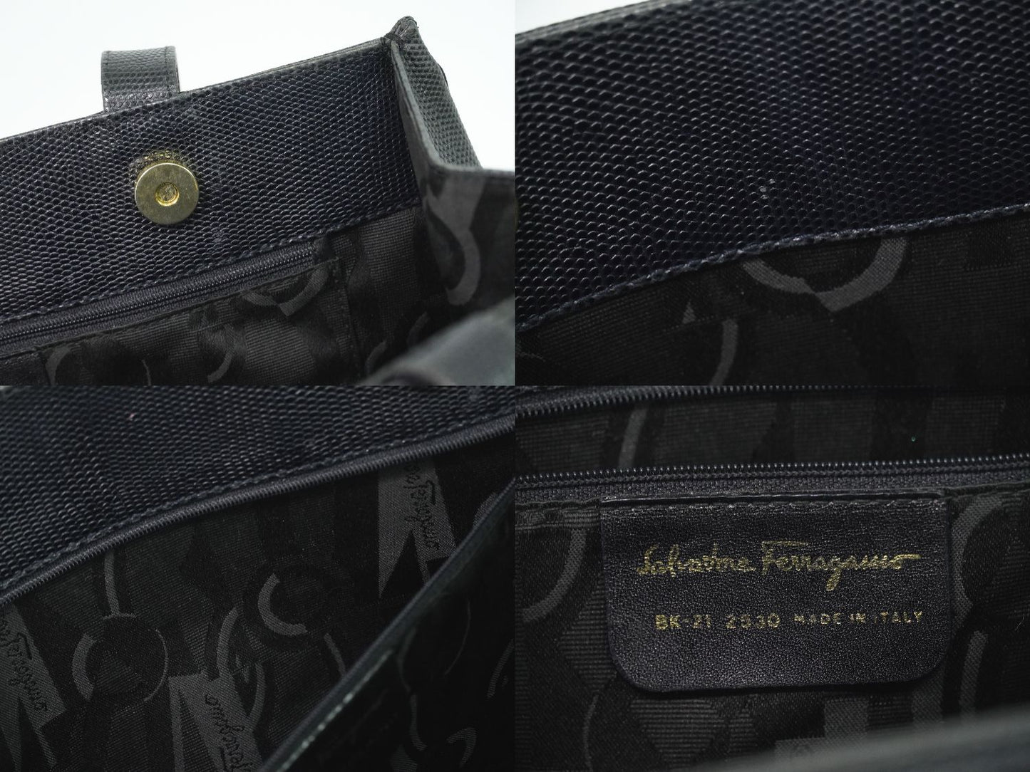 Salvatore Ferragamo ヴァラ ショルダーバッグ ブラック