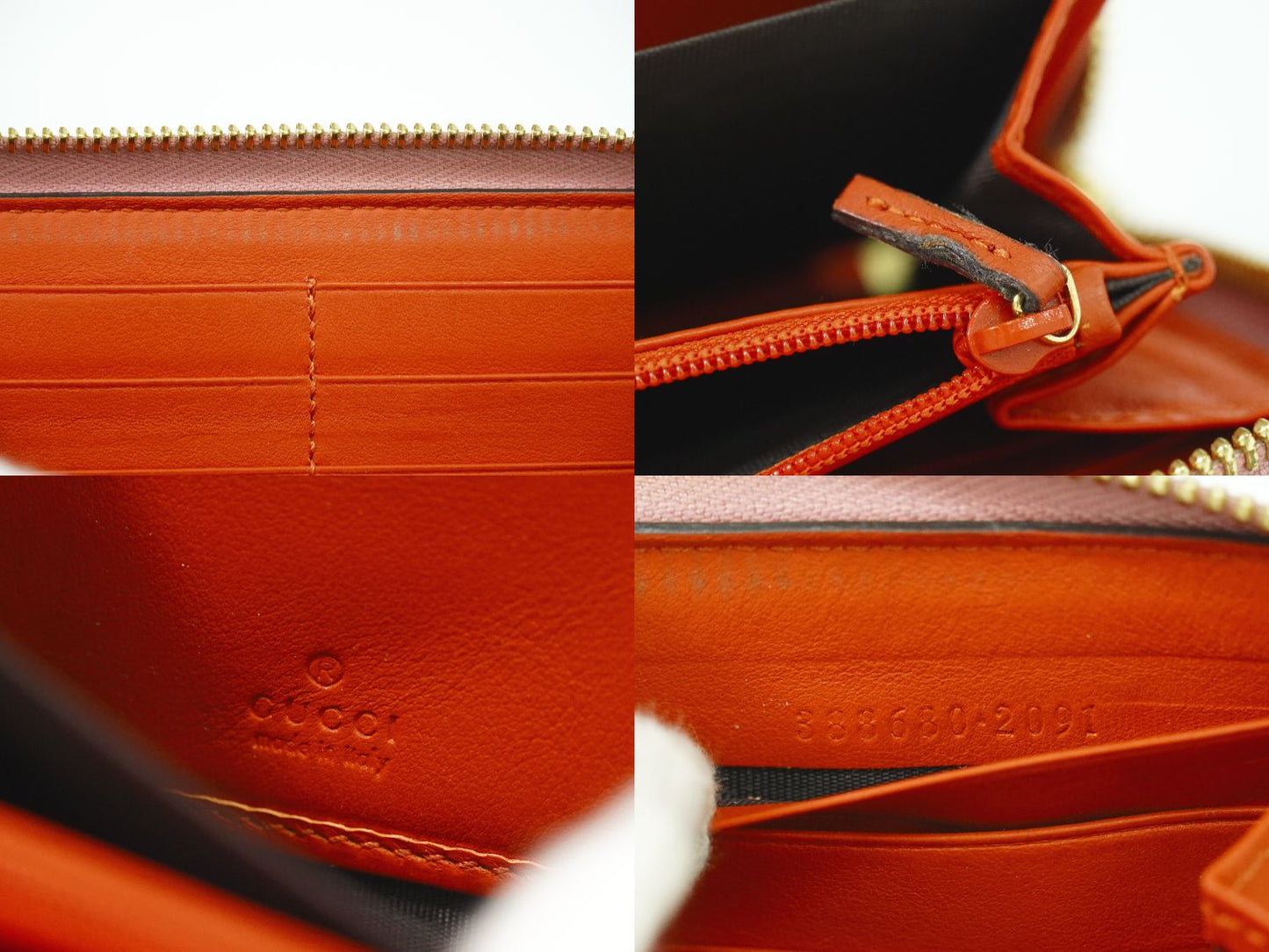 GUCCI リボン GGスプリーム 長財布 ベージュ ピンク 388688