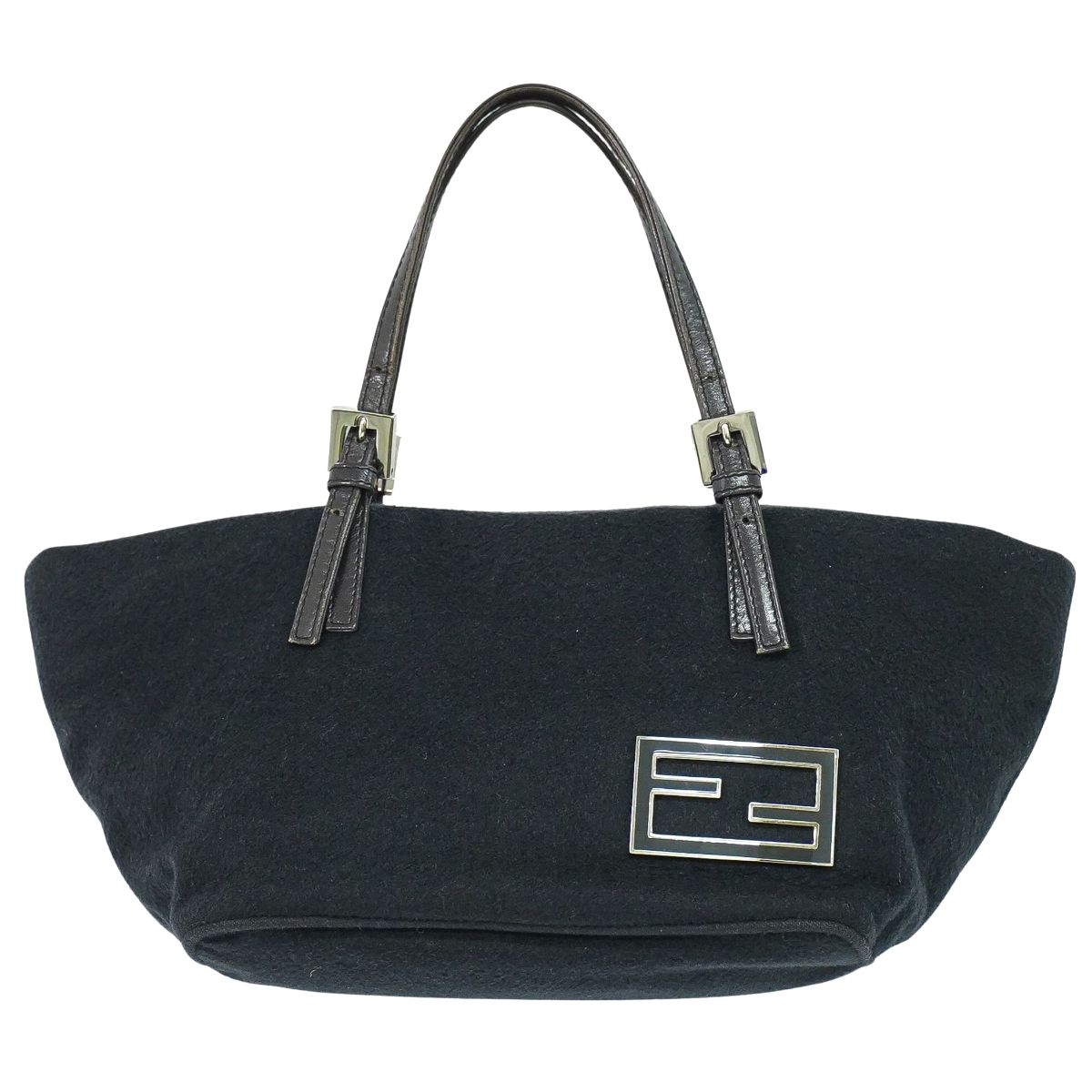 FENDI ズッカ ロゴ トートバッグ ブラック