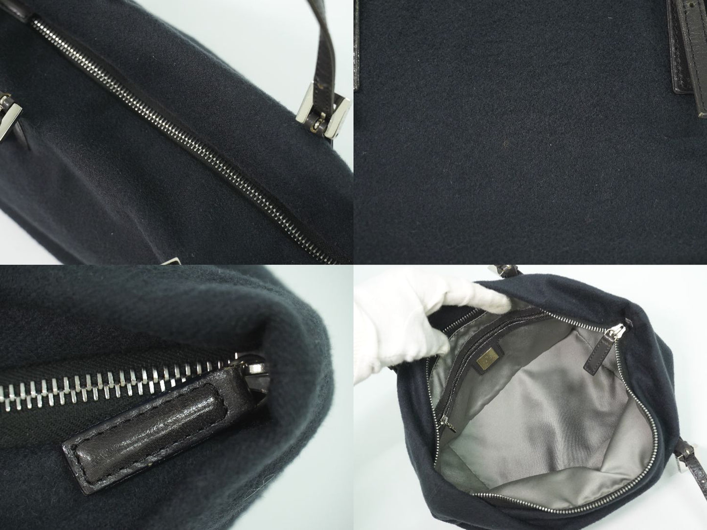 FENDI ズッカ ロゴ トートバッグ ブラック