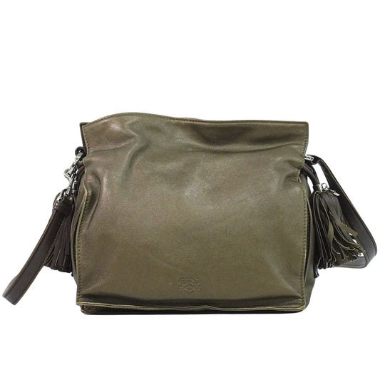 LOEWE フラメンコ タッセル ショルダーバッグ ブロンズ