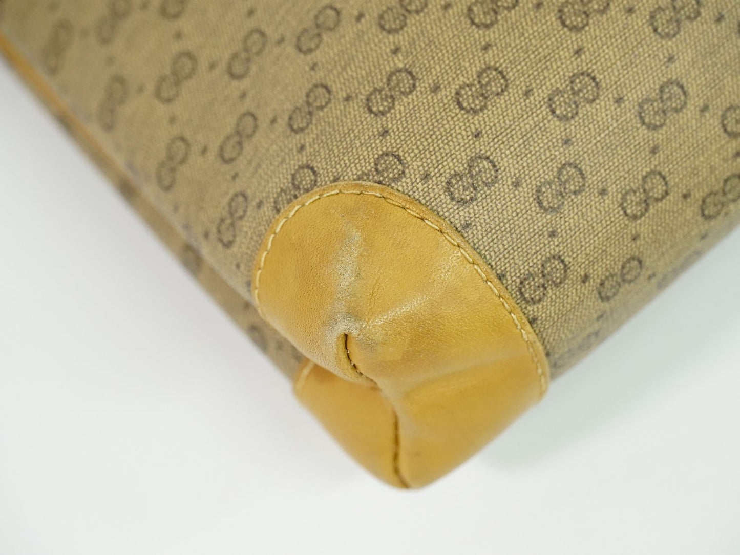 GUCCI オールドグッチ マイクロGG ショルダーバッグ ブラウン