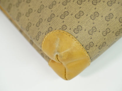 GUCCI オールドグッチ マイクロGG ショルダーバッグ ブラウン