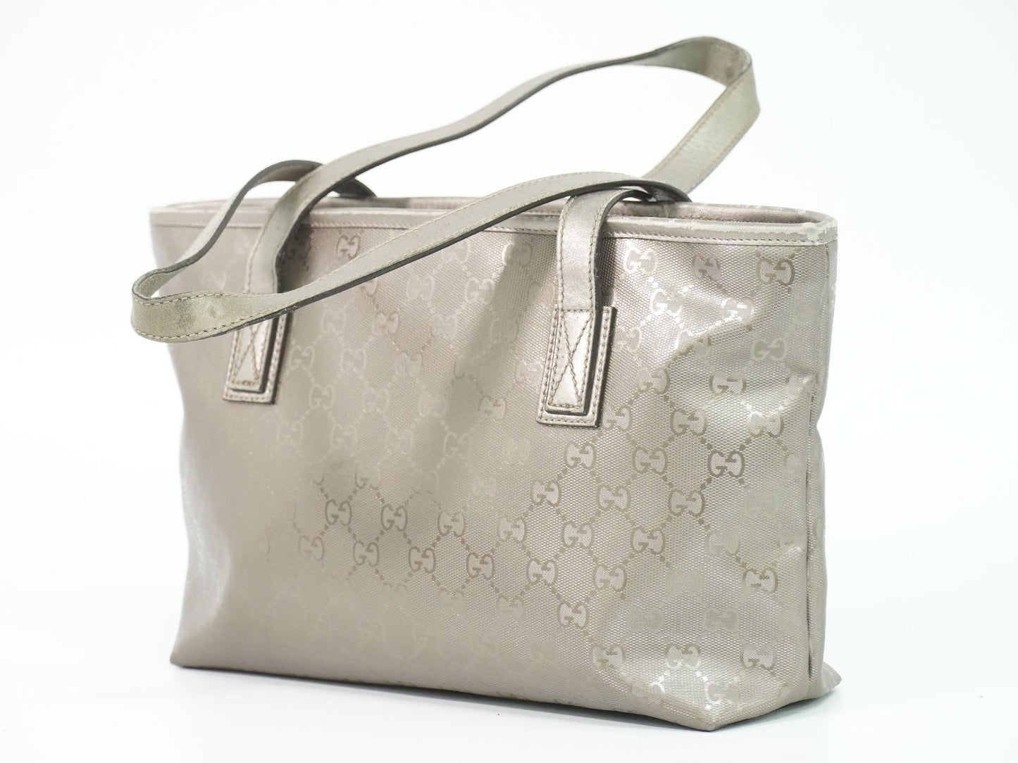 GUCCI GGインプリメ トートバッグ シャンパンゴールド 211138