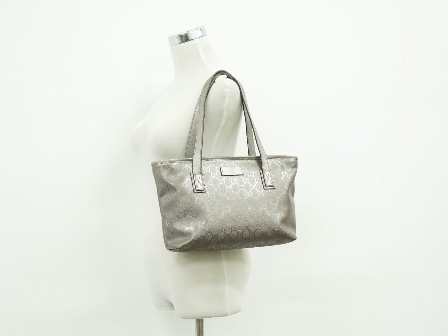 GUCCI GGインプリメ トートバッグ シャンパンゴールド 211138