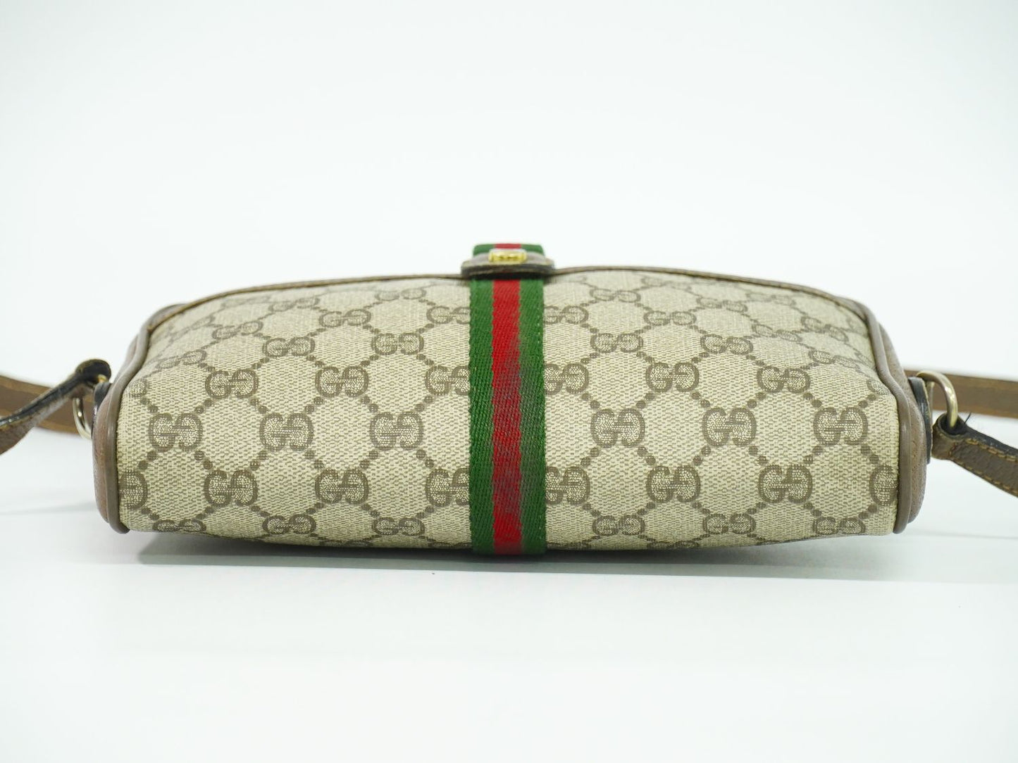 GUCCI オールドグッチ シェリーライン GGスプリーム ショルダーバッグ ベージュ ブラウン