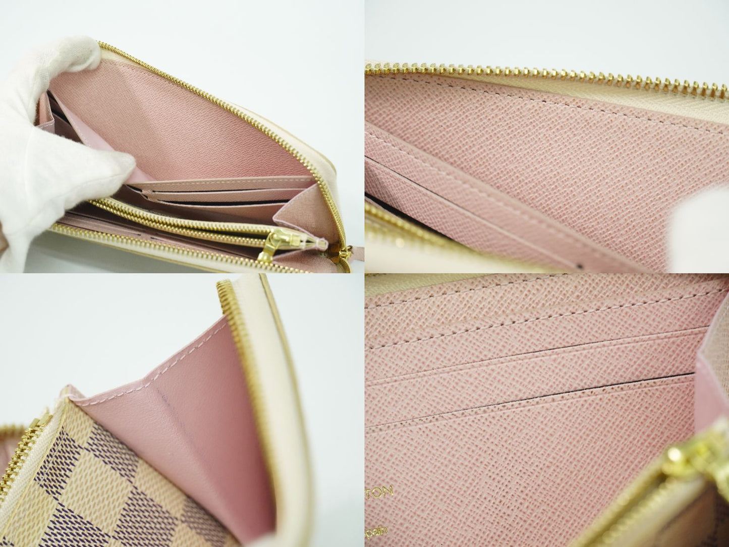 LOUIS VUITTON ポルトフォイユ クレマンス ダミエ アズール 長財布 N61264