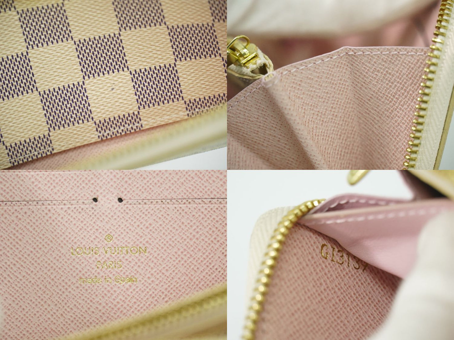 LOUIS VUITTON ポルトフォイユ クレマンス ダミエ アズール 長財布 N61264