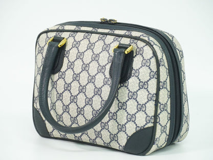 GUCCI GGスプリーム ハンドバッグ ネイビー