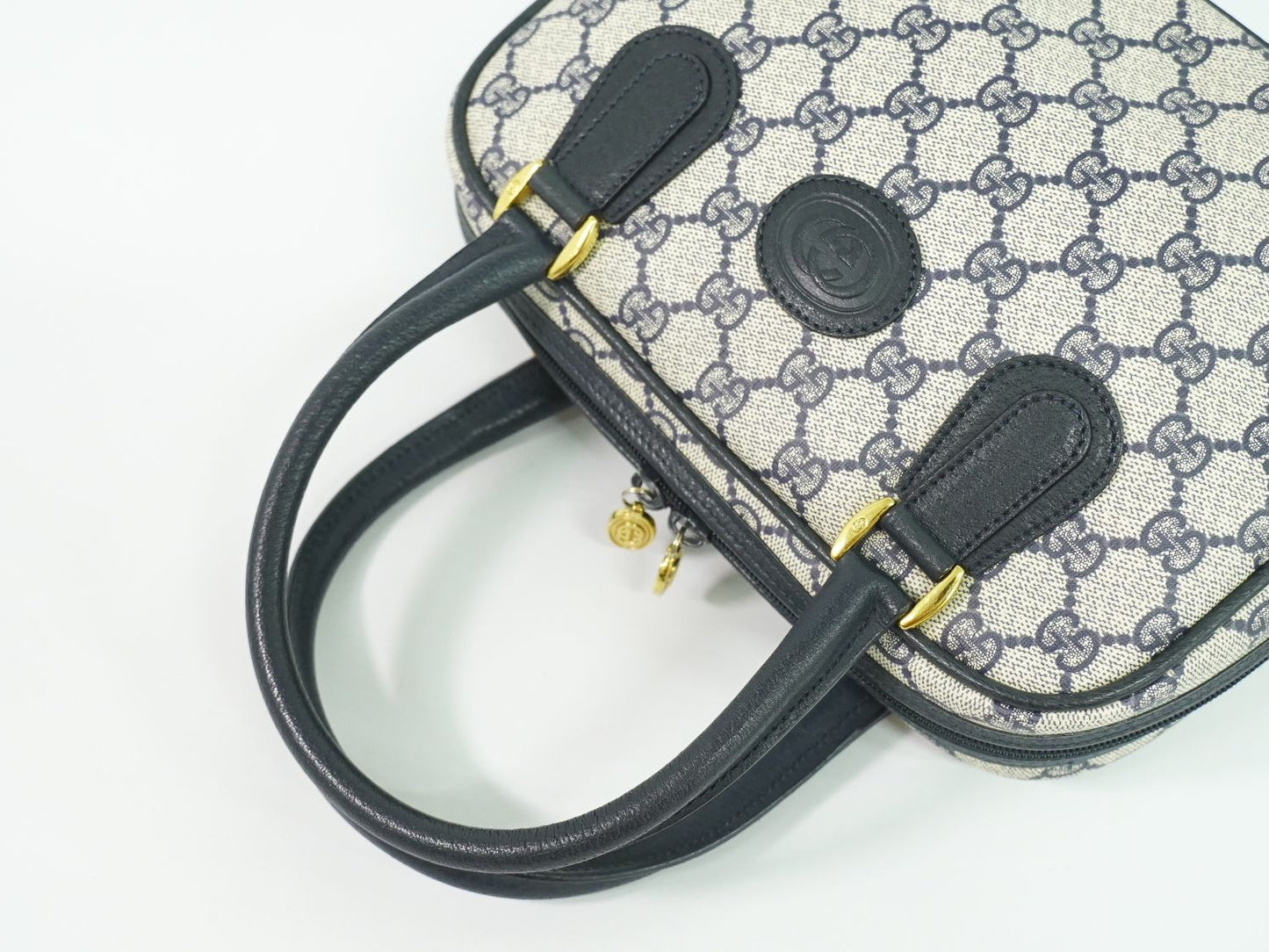 GUCCI GGスプリーム ハンドバッグ ネイビー