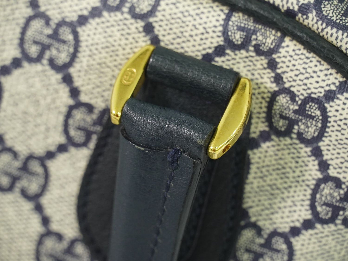 GUCCI GGスプリーム ハンドバッグ ネイビー