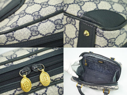 GUCCI GGスプリーム ハンドバッグ ネイビー