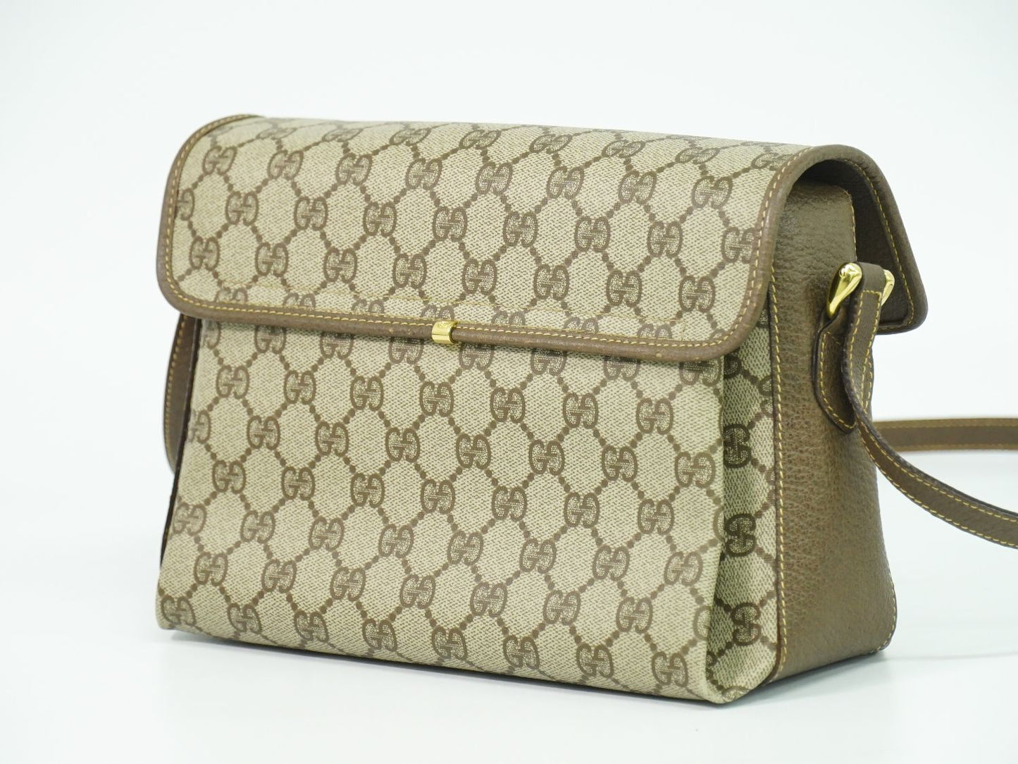 GUCCI オールドグッチ GGスプリーム ショルダーバッグ ベージュ ブラウン