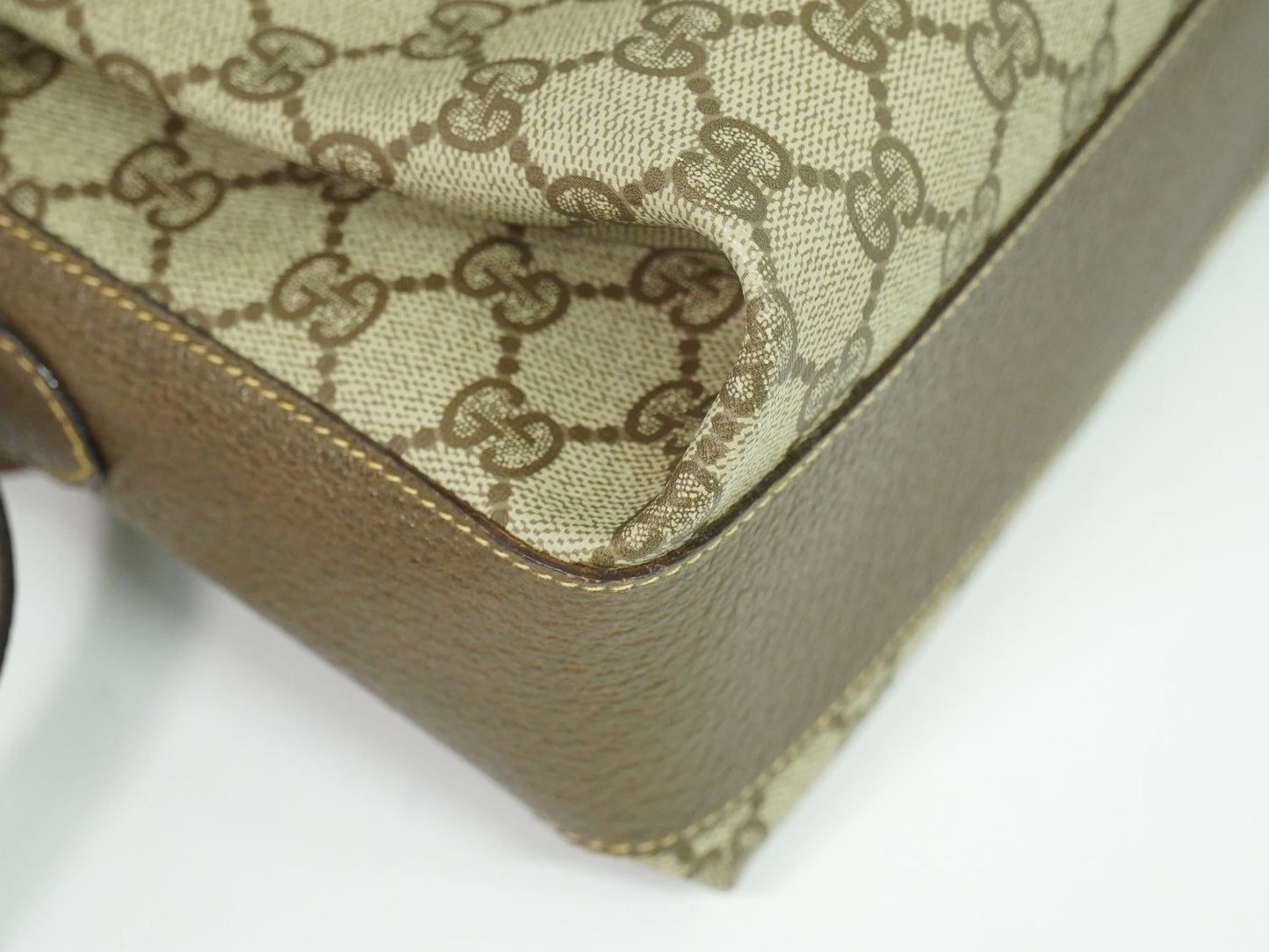 GUCCI オールドグッチ GGスプリーム ショルダーバッグ ベージュ ブラウン