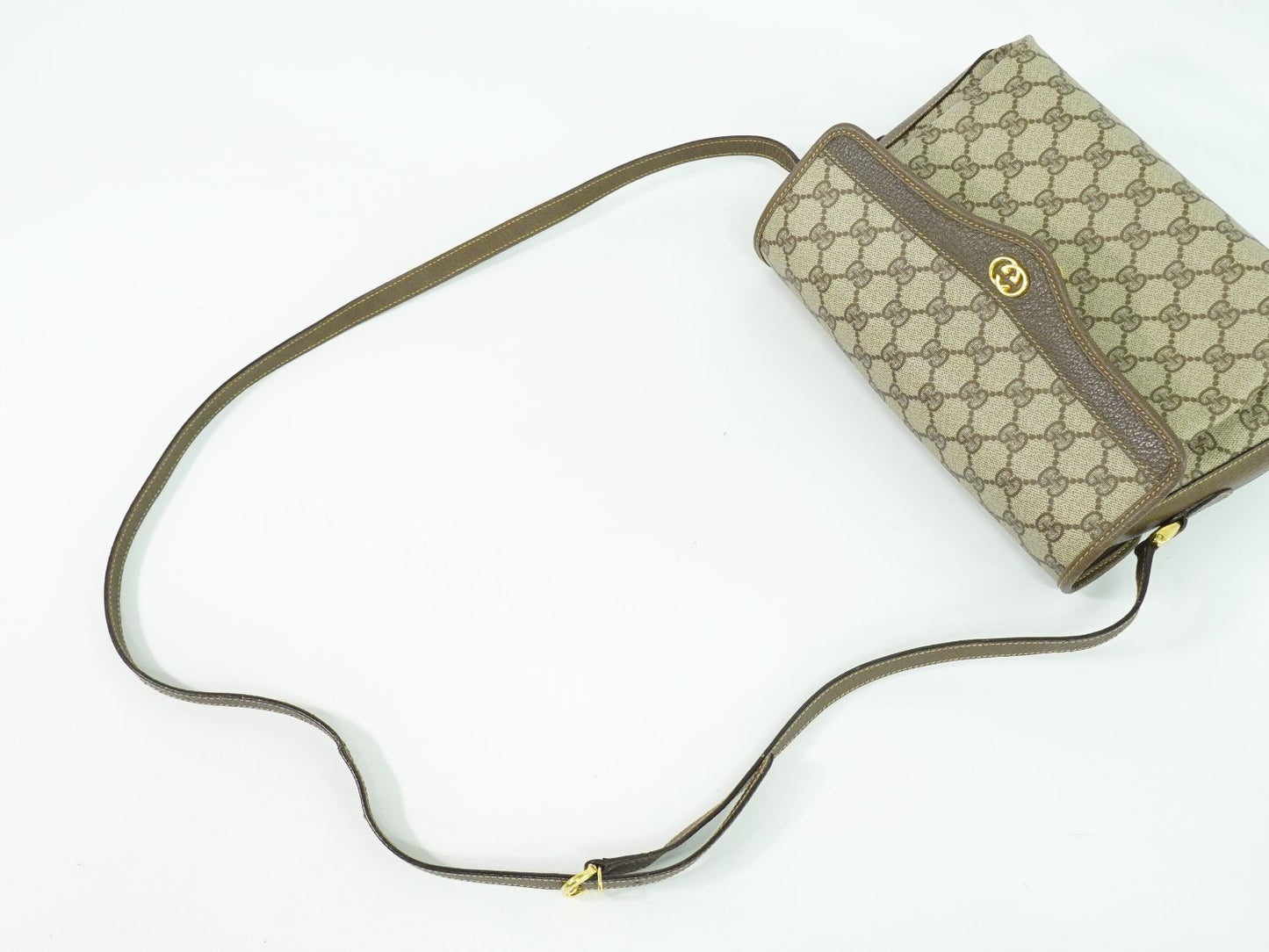 GUCCI オールドグッチ GGスプリーム ショルダーバッグ ベージュ ブラウン
