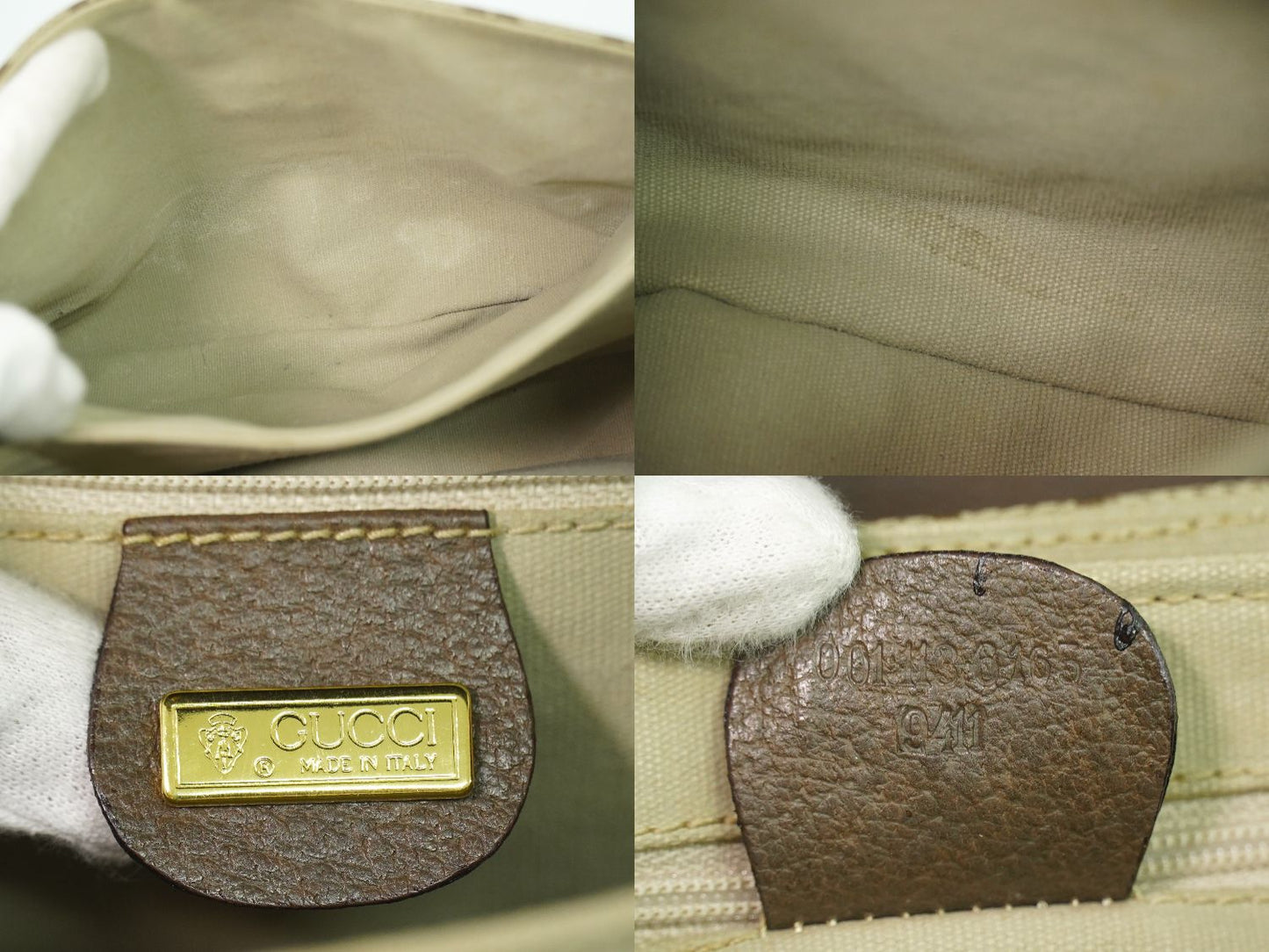 GUCCI オールドグッチ GGスプリーム ショルダーバッグ ベージュ ブラウン