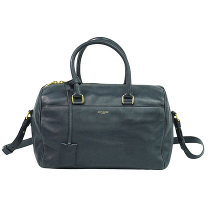 SAINT LAURENT クラシック ダッフル 2WAY ショルダーバッグ ネイビー 322049