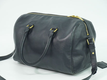 SAINT LAURENT クラシック ダッフル 2WAY ショルダーバッグ ネイビー 322049