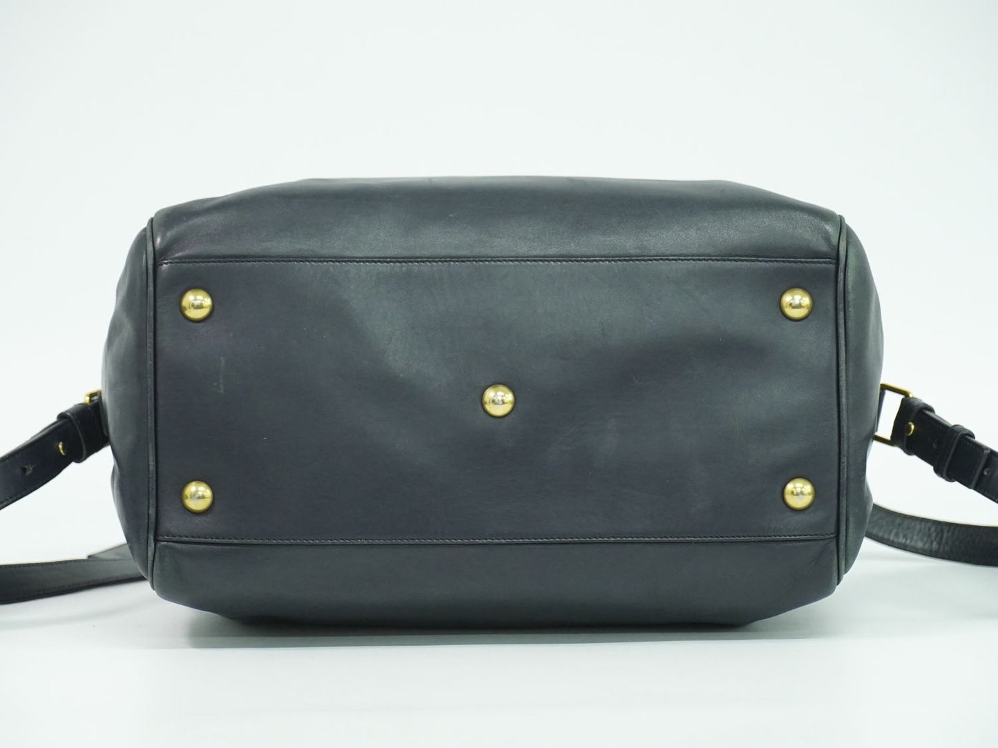 SAINT LAURENT クラシック ダッフル 2WAY ショルダーバッグ ネイビー 322049