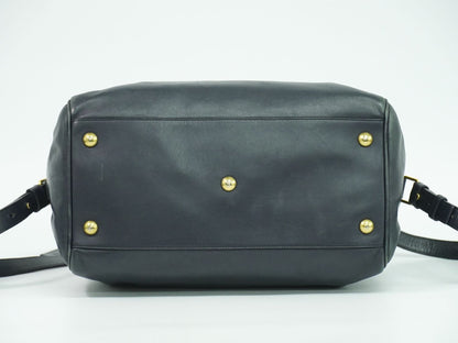 SAINT LAURENT クラシック ダッフル 2WAY ショルダーバッグ ネイビー 322049