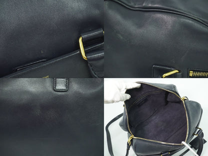SAINT LAURENT クラシック ダッフル 2WAY ショルダーバッグ ネイビー 322049