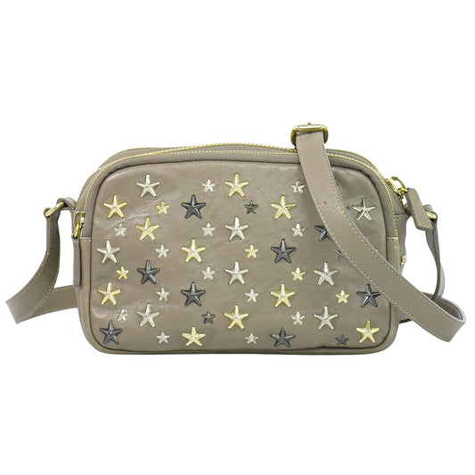 JIMMY CHOO スタースタッズ ショルダーバッグ グレージュ