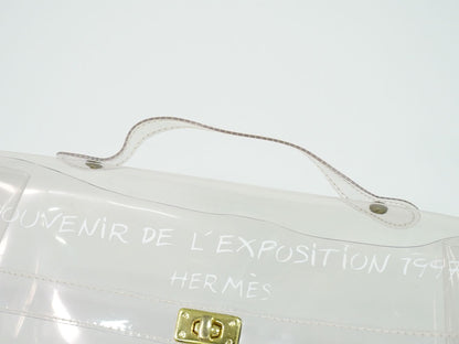 HERMES ビニールケリー 不思議の国 エルメスへの旅展 限定 ハンドバッグ クリア