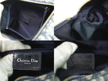 Christian Dior トロッター ミニ ボストンバッグ ネイビー