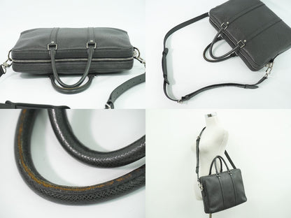 LOUIS VUITTON ポルトドキュマン ヴォワヤージュ タイガ レザー 2WAY ビジネスバッグ アルドワーズ M30638