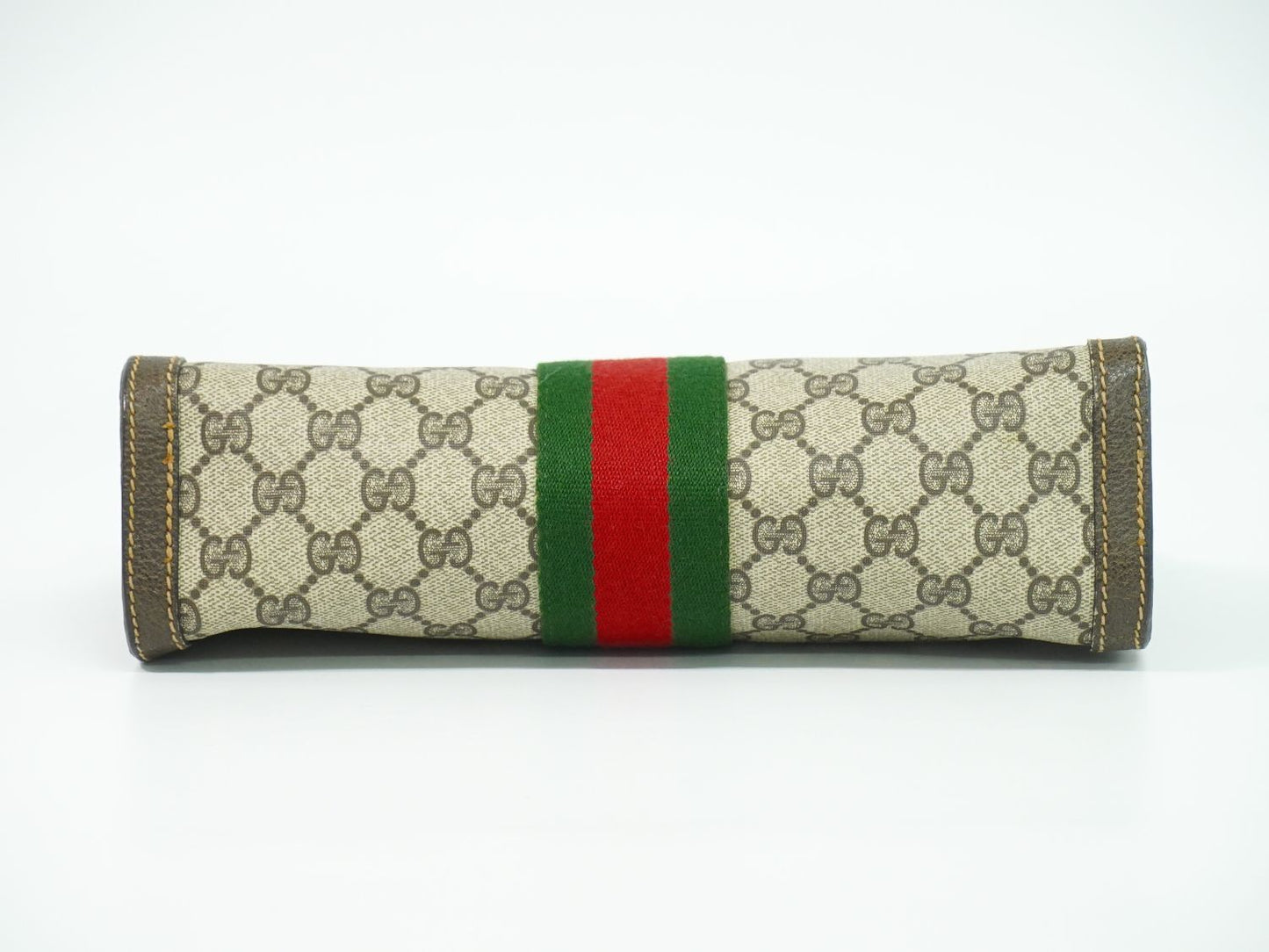 GUCCI オールドグッチ シェリーライン GGスプリーム クラッチバッグ ベージュ ブラウン