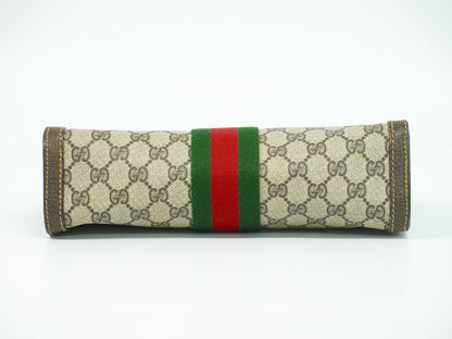 GUCCI オールドグッチ シェリーライン GGスプリーム クラッチバッグ ベージュ ブラウン