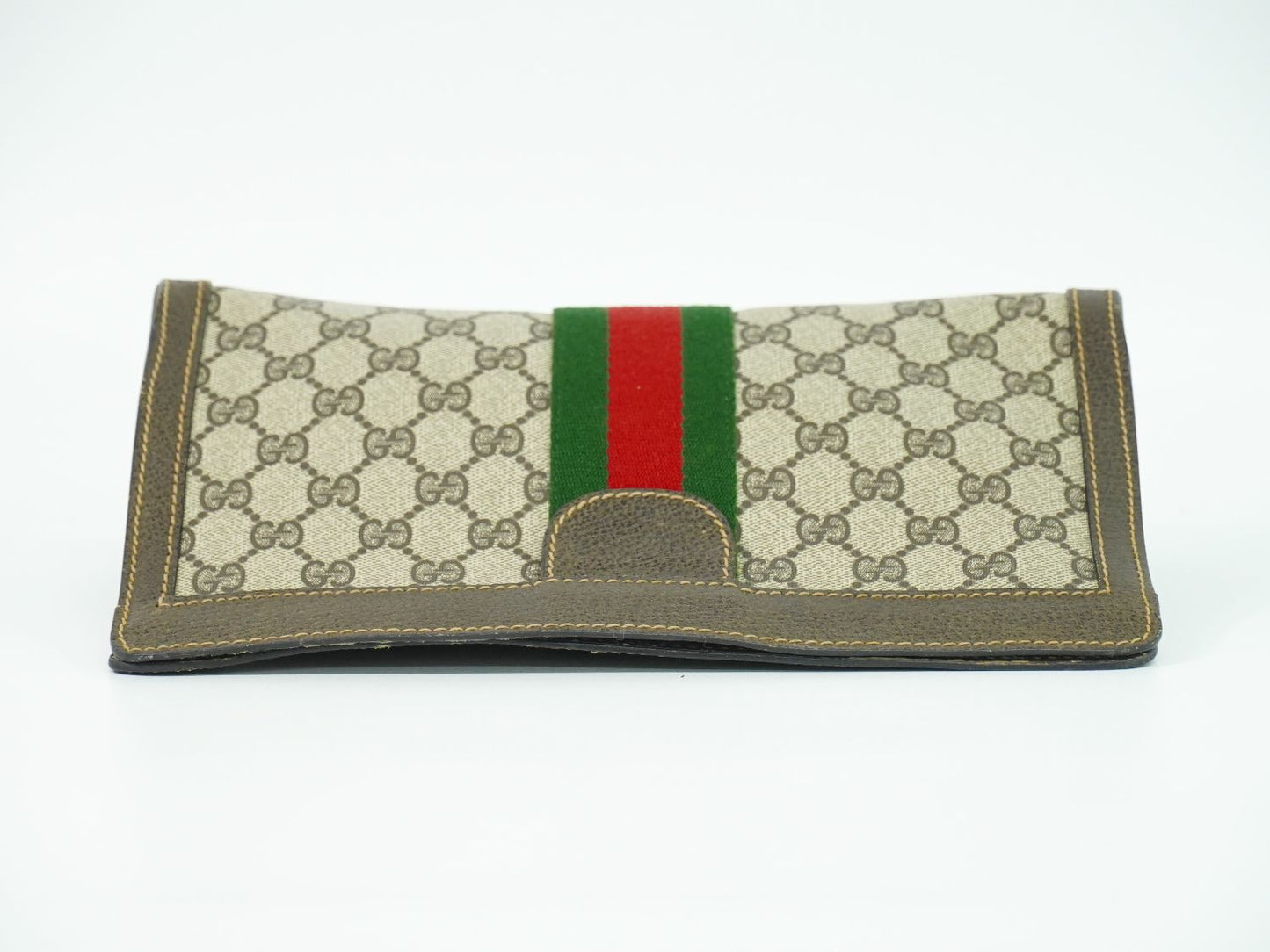 GUCCI オールドグッチ シェリーライン GGスプリーム クラッチバッグ ベージュ ブラウン