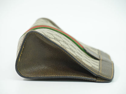 GUCCI オールドグッチ シェリーライン GGスプリーム クラッチバッグ ベージュ ブラウン