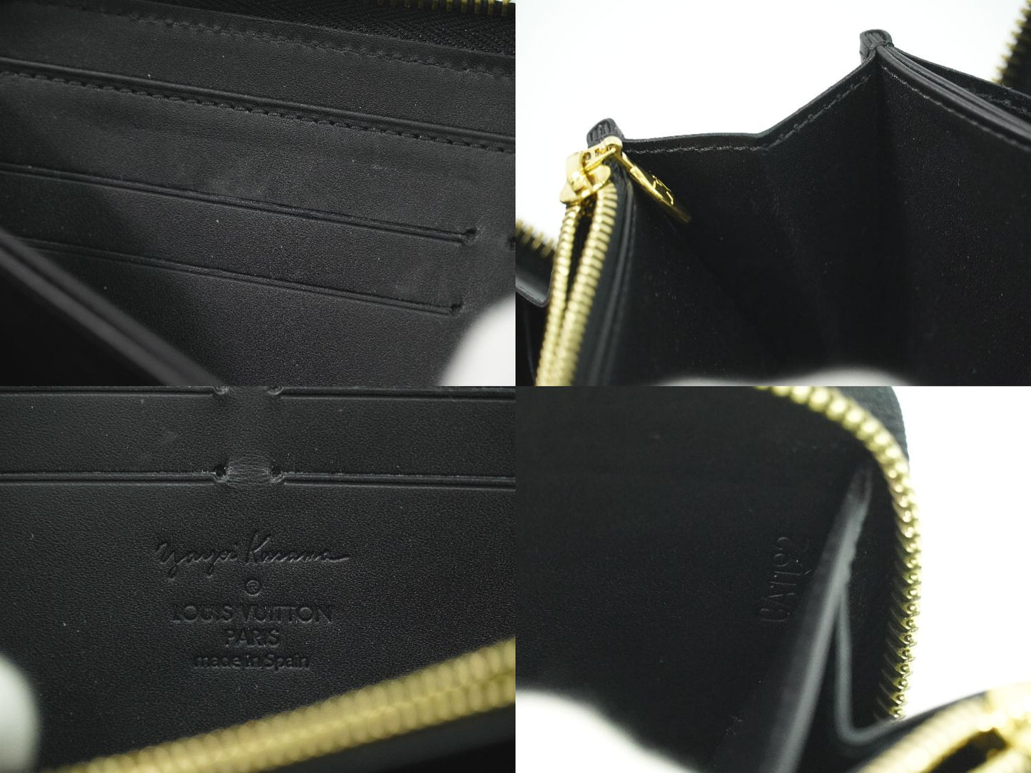 LOUIS VUITTON ジッピーウォレット モノグラム ヴェルニ ドットインフィニティ 草間彌生 長財布 ブラック ホワイト M91573