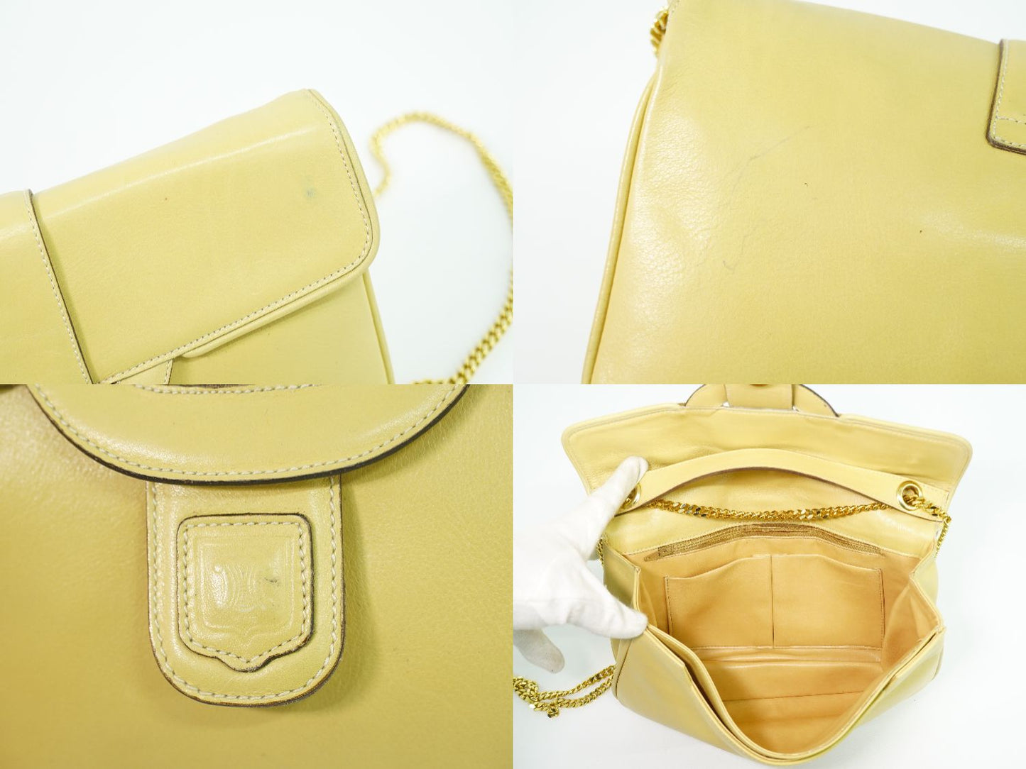 CELINE ショルダーバッグ イエロー