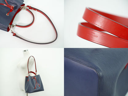 LOUIS VUITTON ネオノエ エピ レザー 2WAY ショルダーバッグ アンディゴブルー M54367