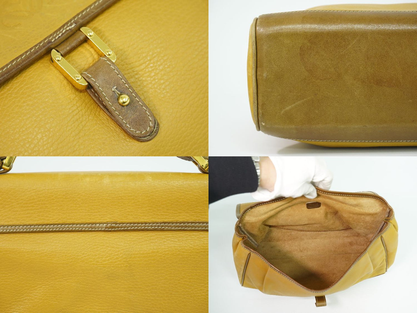 LOEWE アナグラム ハンドバッグ ライトブラウン