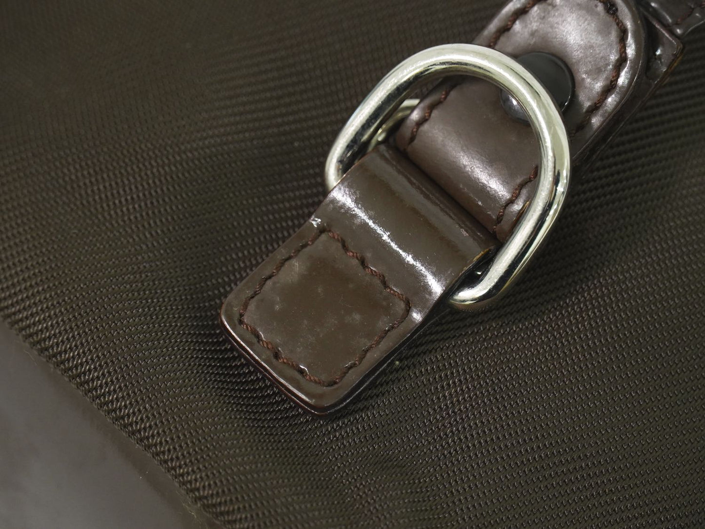 GUCCI バンブー 巾着 2WAY ショルダーバッグ カーキ