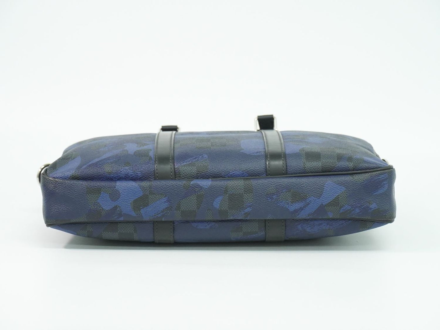 LOUIS VUITTON ポルトドキュマンヴォワヤージュ カモフラージュ ダミエ コバルト ビジネスバッグ ブルー N41507