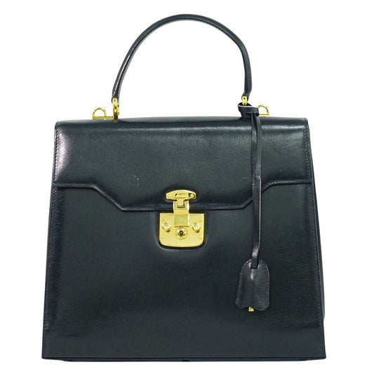GUCCI レディロック ハンドバッグ ネイビー