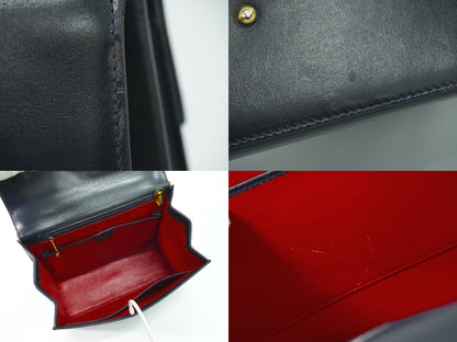 GUCCI レディロック ハンドバッグ ネイビー