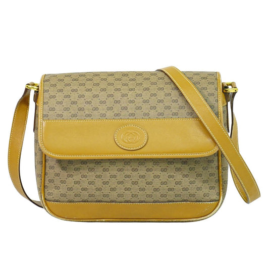 GUCCI マイクロGG ショルダーバッグ ブラウン