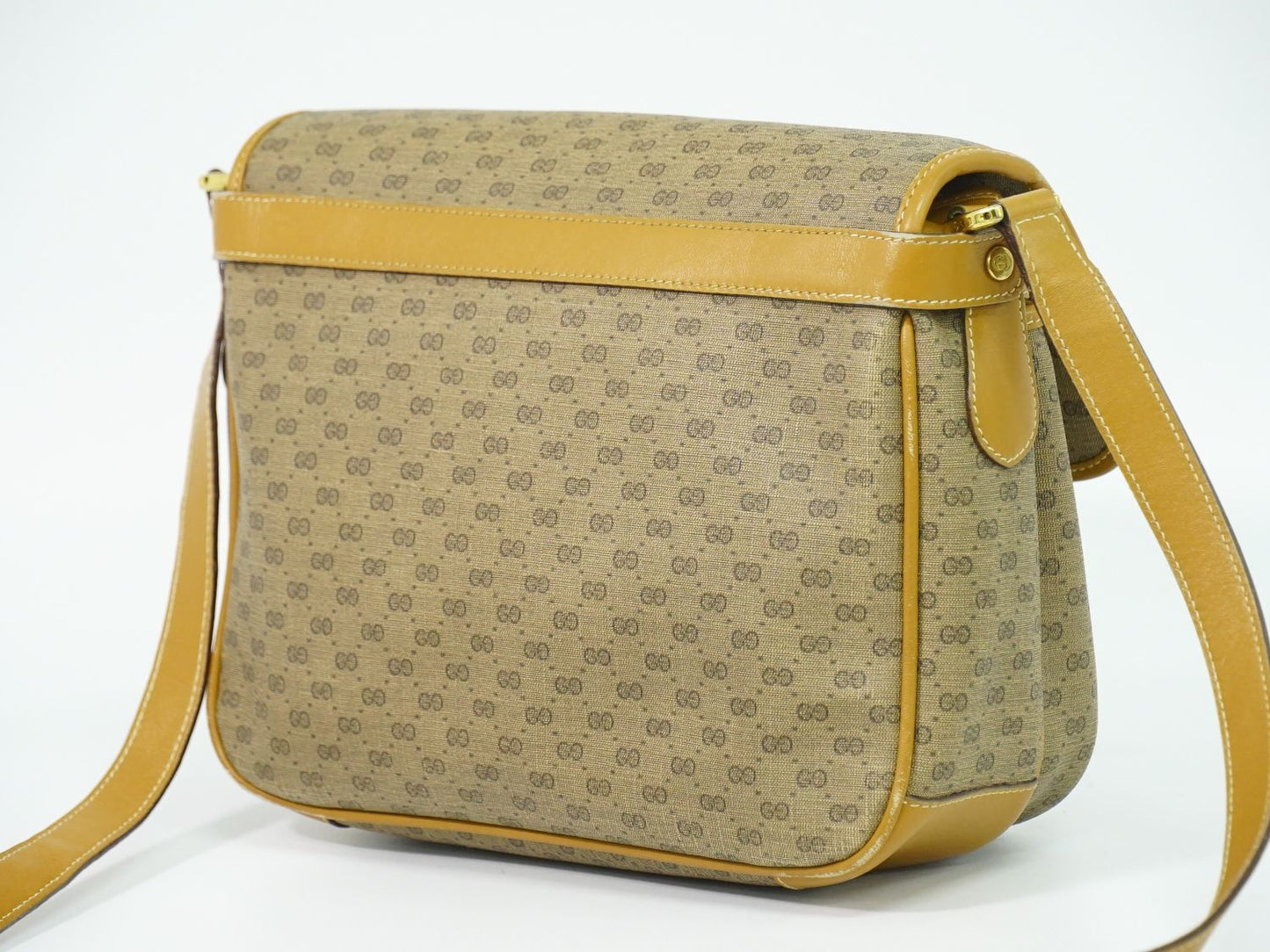 GUCCI マイクロGG ショルダーバッグ ブラウン