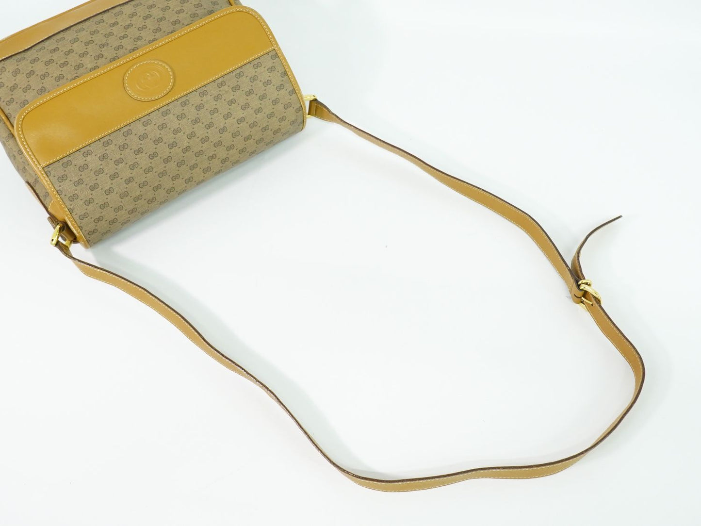 GUCCI マイクロGG ショルダーバッグ ブラウン