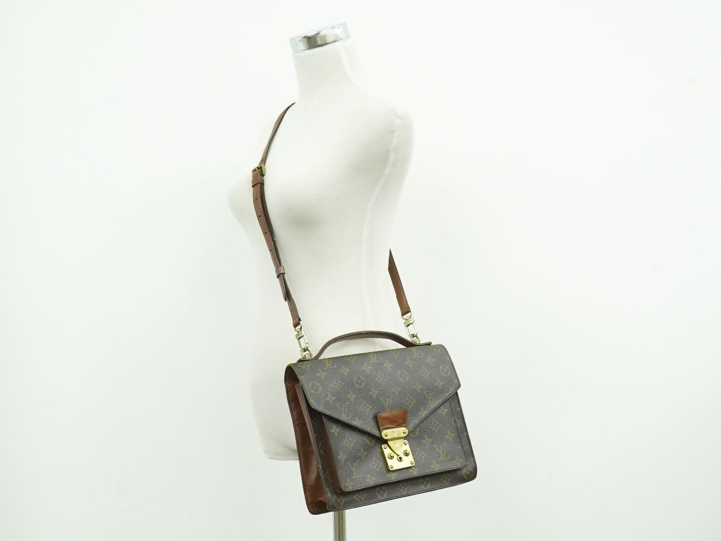 LOUIS VUITTON モンソー モノグラム 2WAY ショルダーバッグ M51185