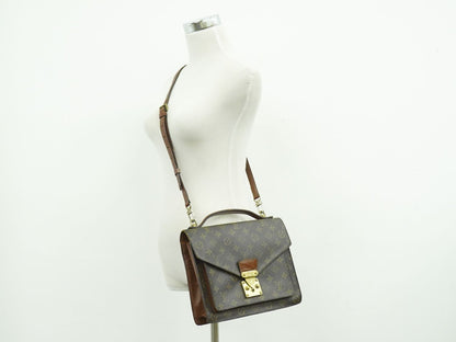 LOUIS VUITTON モンソー モノグラム 2WAY ショルダーバッグ M51185